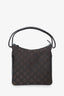 Gucci Brown Monogram Nylon/Leather Clasp Hobo Shoulder Bag