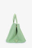 Prada Green Canvas Logo Canapa Tote Bag