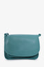 Longchamp Verde Pebbled Leather Le Foulonne Shoulder Bag