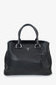 Prada Black Vitello Diano Leather Medium Top Handle