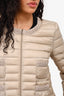 Moncler Cream Crochet Detail Jacket Size 3