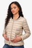 Moncler Cream Crochet Detail Jacket Size 3