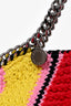 Stella McCartney Yellow/Red/Pink Knit Small Falabella Chain Bag