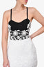 Herve Leger Black/White Lace Overlay Bandage Mini Dress Size XS