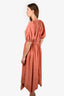 Ulla Johnson Terracotta Cotton Puff Sleeve Maxi Dress Size 8