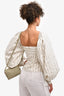 The Attico White Off Shoulder Ballon Top Size 40