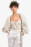 The Attico White Off Shoulder Ballon Top Size 40