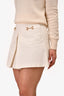 Gucci 2022 White Horsebit Denim Mini Skirt Size 38