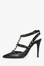 Valentino Black Noir Rockstud Cage Heels Size 37