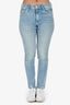 Mother Light Blue Denim 'Dazzler' Straight Ankle Jeans Size 27