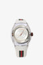 Gucci Silver/White Rubber Watch