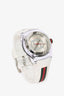 Gucci Silver/White Rubber Watch