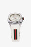 Gucci Silver/White Rubber Watch