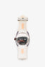 Gucci Silver/White Rubber Watch