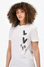 Louis Vuitton Limited Edition White Cotton 'Floating Virgil Abloh' T-Shirt Size XS Mens