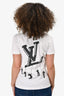 Louis Vuitton Limited Edition White Cotton 'Floating Virgil Abloh' T-Shirt Size XS Mens