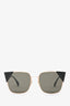 Fendi Black Squared Mirrored Sunglasses