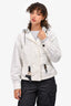 Louis Vuitton White Pattern Print 2020 Jacket Size 38