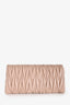 Miu Miu Blush Leather Matelasse Crossbody Bag