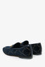 Gucci Navy GG Velvet Horsebit Loafers Size 38.5