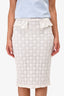 Burberry Prorsum White Lace Skirt Size 44