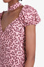 Alexis Pink Floral Print Midi Dress Size XS