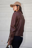 Tom Ford Brown Leather Biker Jacket Size 50