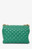 Versace Green Quilted Leather Crossbody