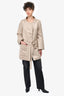 Chloe Beige Cotton/Linen Melitta Tie Front Jacket Est. Size S/M