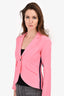 Smythe Pink Linen Blazer Size 4