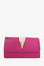 Versace Pink Leather Virtus Crossbody Bag