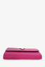 Versace Pink Leather Virtus Crossbody Bag