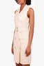 Max Mara White Belted Sleeveless Trench Coat Dress Size 0