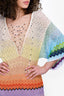 Missoni Rainbow Knit Long Tunic Dress Size 38