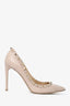 Valentino Blush Leather Rockstud Heels Size 38.5