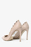 Valentino Blush Leather Rockstud Heels Size 38.5