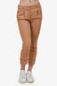 Chloe Camel Straight Trousers Size 36