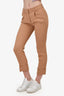 Chloe Camel Straight Trousers Size 36