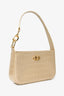 MCM Gold Croc Embossed Leather Mode Travia Shoulder Bag