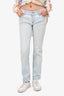 Gucci Light Wash Denim Cuff Jeans Size 38