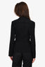 Prada Black Cotton Pleated Fitted Blazer Size 44