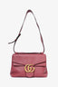 Gucci Rose Pebbled Leather Marmont Shoulder Bag