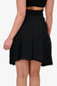 Burberry Prorsum Black Lace Pleated Mini Skirt Size 40
