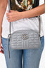 Gucci Grey Quilted Leather Marmont Bag