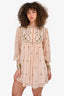 Free People Blush Beaded Mini Dress Size XS