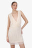 Max Azria Beige Beaded Sleeveless Dress Size S