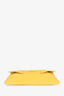 Givenchy Yellow Leather Logo Envelope Clutch