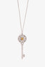 Tiffany & Co. Platinum and 18k Gold Round Kaleidoscope Key Pendant Necklace