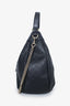 Gucci Black GG Signature Medium Emily Flap Hobo Shoulder Bag