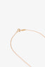 Tiffany & Co. 18K Rose Gold Diamond Open Circle Pendant Necklace